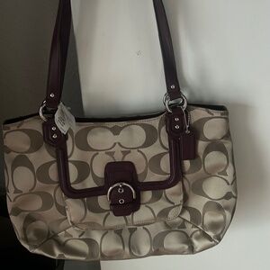 Y2K style! Brand new Coach shoulder purse leather handles With tags